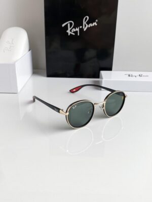 Branded Rb Gold Green Sunglasses Bt (With Original Kit)