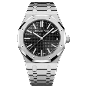 Audemars Piguet AP Royal Oak Silver Black Metal