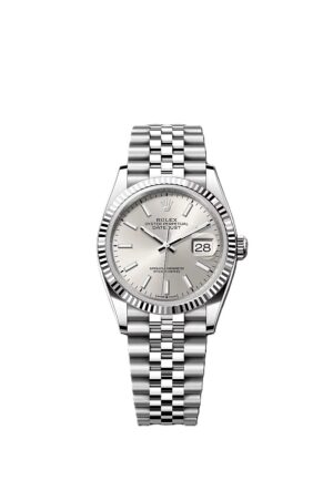 Rolex Date just 36 silver dial